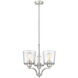 Evalon 3 Light 18 inch Brushed Nickel Chandelier Ceiling Light